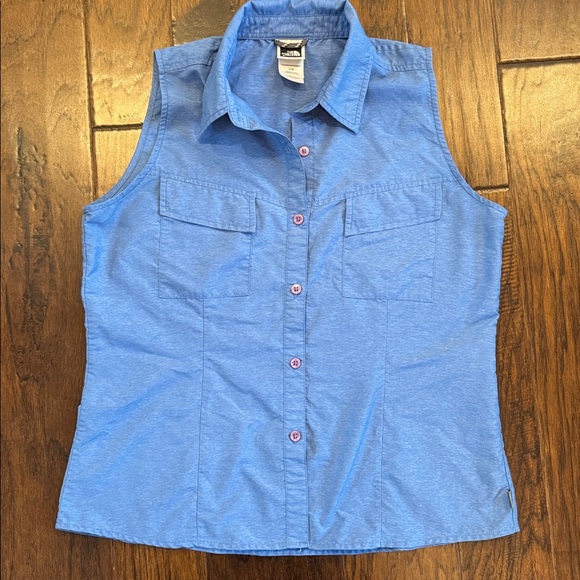 The North Face Sleeveless Button Down Shirt Size Large - Picture 4 of 5